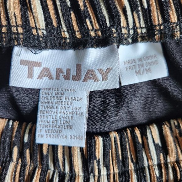 Tan Jay Skirt Women's Size Med. Long Flowy Elastic Waist Pull on Lined Skirt - Picture 4 of 7